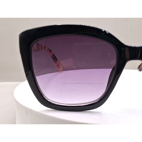 Black and Tortoise MSR215 OXOAT +2.0 Readers Sunglasses by Martha Stewart - Picture 9 of 16